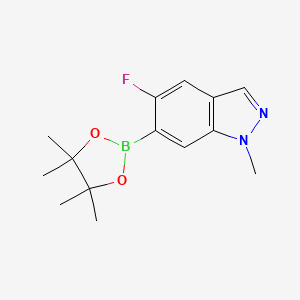 5-Fluoro-1-methyl-6-(4,4,5,5-tetramethyl-1,3,2-dioxaborolan-2-yl)-1H-indazole