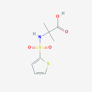 molecular formula C8H11NO4S2 B1306489 2-甲基-2-(噻吩-2-磺酰氨基)-丙酸 CAS No. 876715-25-2