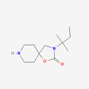 molecular formula C12H22N2O2 B13064900 3-(1,1-Dimethylpropyl)-1-oxa-3,8-diazaspiro[4.5]decan-2-one 