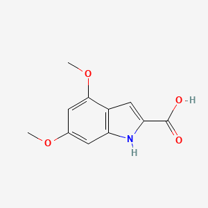 molecular formula C11H11NO4 B1306492 4,6-Dimethoxy-1H-indole-2-carboxylic acid CAS No. 105776-11-2