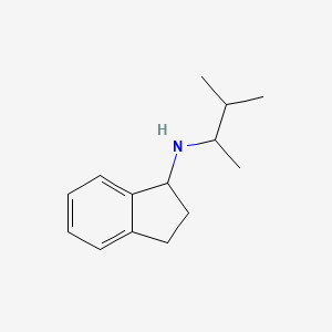 N-(3-methylbutan-2-yl)-2,3-dihydro-1H-inden-1-amine