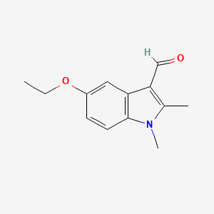 B1306493 5-Ethoxy-1,2-dimethyl-1H-indole-3-carbaldehyde CAS No. 876715-28-5