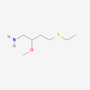 4-(Ethylsulfanyl)-2-methoxybutan-1-amine