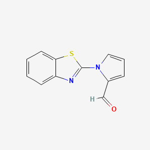molecular formula C12H8N2OS B1306503 1-Benzothiazol-2-yl-1H-pyrrole-2-carbaldehyde CAS No. 383135-58-8