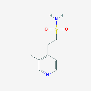 molecular formula C8H12N2O2S B13065048 2-(3-Methylpyridin-4-yl)ethane-1-sulfonamide 