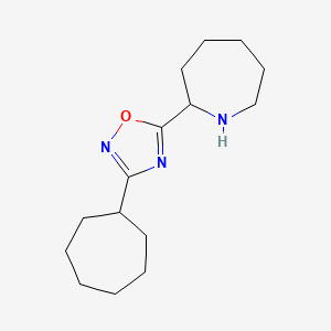 2-(3-Cycloheptyl-1,2,4-oxadiazol-5-YL)azepane