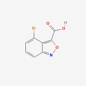 molecular formula C8H4BrNO3 B13065069 4-Bromobenzo[c]isoxazole-3-carboxylic Acid 