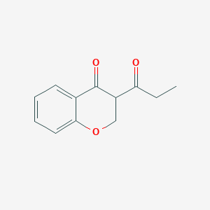 3-Propanoyl-3,4-dihydro-2H-1-benzopyran-4-one