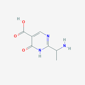 2-(1-Aminoethyl)-6-oxo-1,6-dihydropyrimidine-5-carboxylic acid