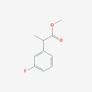 molecular formula C10H11FO2 B13065157 2-(3-Fluoro-phenyl)-propionic acid methyl ester 