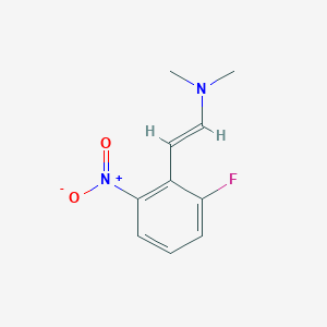 molecular formula C10H11FN2O2 B13065249 [2-(2-Fluoro-6-nitrophenyl)ethenyl]dimethylamine 