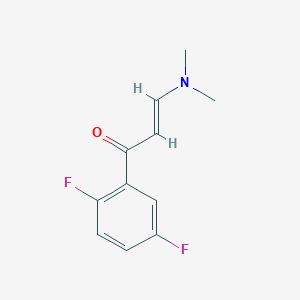 molecular formula C11H11F2NO B13065274 1-(2,5-Difluorophenyl)-3-(dimethylamino)prop-2-en-1-one 