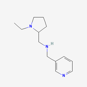molecular formula C13H21N3 B1306530 (1-Ethyl-pyrrolidin-2-ylmethyl)-pyridin-3-ylmethyl-amine CAS No. 726163-38-8