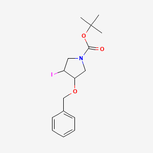 tert-Butyl 3-(benzyloxy)-4-iodopyrrolidine-1-carboxylate