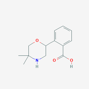 2-(5,5-Dimethylmorpholin-2-yl)benzoic acid