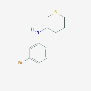 N-(3-bromo-4-methylphenyl)thian-3-amine