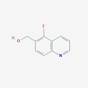 molecular formula C10H8FNO B13065359 (5-Fluoroquinolin-6-yl)methanol 