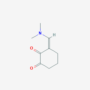 molecular formula C9H13NO2 B13065465 (3Z)-3-[(Dimethylamino)methylidene]cyclohexane-1,2-dione 