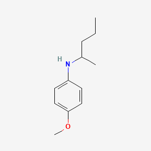 molecular formula C12H19NO B13065488 4-methoxy-N-(pentan-2-yl)aniline 