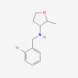 N-[(2-Bromophenyl)methyl]-2-methyloxolan-3-amine