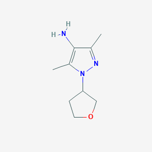 3,5-Dimethyl-1-(oxolan-3-YL)-1H-pyrazol-4-amine