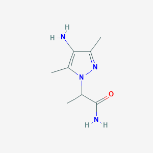 2-(4-amino-3,5-dimethyl-1H-pyrazol-1-yl)propanamide