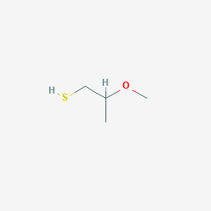 molecular formula C4H10OS B13065593 2-Methoxypropane-1-thiol 