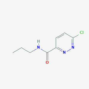 molecular formula C8H10ClN3O B13065619 6-chloro-N-propylpyridazine-3-carboxamide 