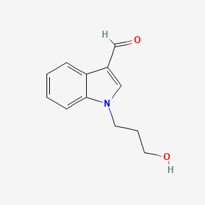 molecular formula C12H13NO2 B1306563 1-(3-羟基丙基)-1H-吲哚-3-甲醛 CAS No. 351015-67-3