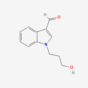 molecular formula C12H13NO2 B1306563 1-(3-ヒドロキシプロピル)-1H-インドール-3-カルバルデヒド CAS No. 351015-67-3