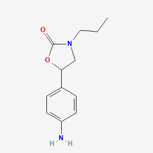 5-(4-Aminophenyl)-3-propyl-1,3-oxazolidin-2-one