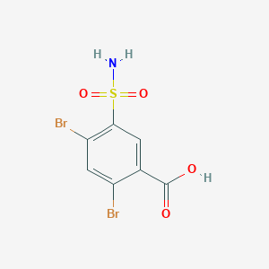 2,4-Dibromo-5-sulfamoylbenzoic acid