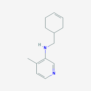 molecular formula C13H18N2 B13065695 N-(cyclohex-3-en-1-ylmethyl)-4-methylpyridin-3-amine 