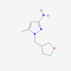 5-Methyl-1-[(oxolan-3-yl)methyl]-1H-pyrazol-3-amine