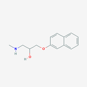 molecular formula C14H17NO2 B1306575 1-甲基氨基-3-(萘-2-氧基)-丙醇 CAS No. 801228-37-5