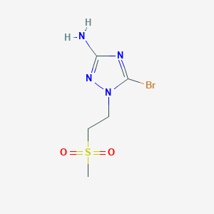 5-Bromo-1-(2-methanesulfonylethyl)-1H-1,2,4-triazol-3-amine