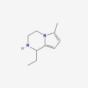 molecular formula C10H16N2 B1306577 1-Ethyl-6-methyl-1,2,3,4-tetrahydropyrrolo[1,2-a]pyrazine CAS No. 876715-62-7