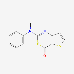molecular formula C13H10N2OS2 B1306580 2-(Methyl(phenyl)amino)-4H-thieno[3,2-d][1,3]thiazin-4-one CAS No. 892292-63-6