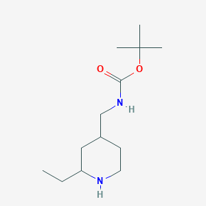 tert-Butyl N-[(2-ethylpiperidin-4-yl)methyl]carbamate