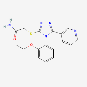 2-[[4-(2-Ethoxyphenyl)-5-pyridin-3-yl-1,2,4-triazol-3-yl]sulfanyl]acetamide