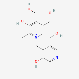 3-Hydroxy-1-((3-hydroxy-5-(hydroxymethyl)-2-methylpyridin-4-yl)methyl)-4,5-bis(hydroxymethyl)-2-methylpyridin-1-ium