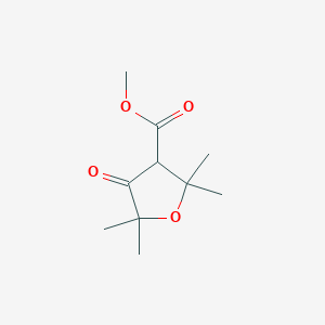 molecular formula C10H16O4 B13065899 Methyl 2,2,5,5-tetramethyl-4-oxooxolane-3-carboxylate 