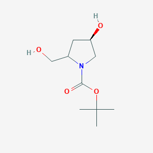 tert-butyl (4R)-4-hydroxy-2-(hydroxymethyl)pyrrolidine-1-carboxylate