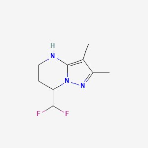 7-(Difluoromethyl)-2,3-dimethyl-4H,5H,6H,7H-pyrazolo[1,5-a]pyrimidine