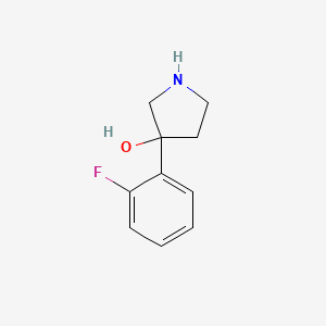 3-(2-Fluorophenyl)pyrrolidin-3-ol