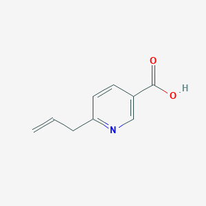 molecular formula C9H9NO2 B13065949 6-(Prop-2-EN-1-YL)pyridine-3-carboxylic acid 