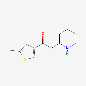 1-(5-Methylthiophen-3-yl)-2-(piperidin-2-yl)ethan-1-one