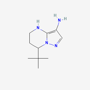 7-tert-Butyl-4H,5H,6H,7H-pyrazolo[1,5-a]pyrimidin-3-amine