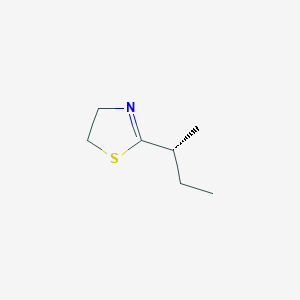 molecular formula C7H13NS B13066016 2-[(1R)-1-methylpropyl]-4,5-dihydro-1,3-thiazole 