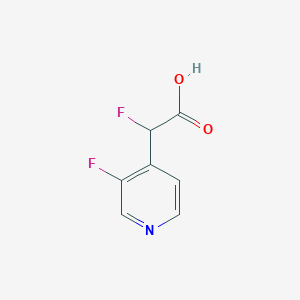 2-Fluoro-2-(3-fluoropyridin-4-yl)acetic acid